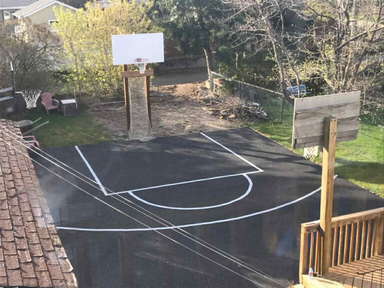 basketball court concrete rubber paving in nova scotia