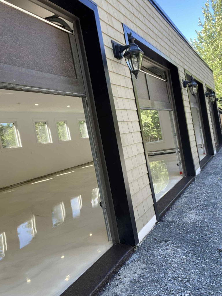 garage metallic epoxy flooring in halifax nova scotia