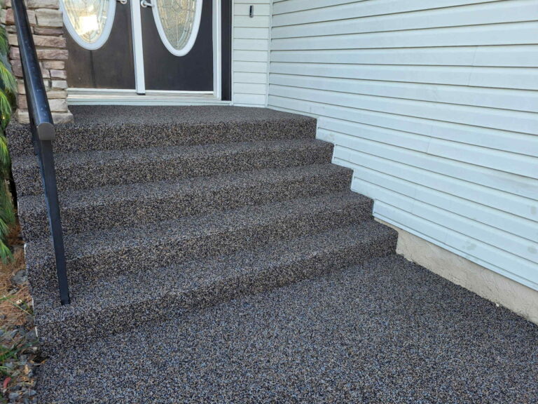 rubber paving in nova scotia steps outdoor concrete