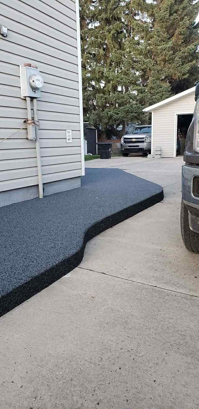 rubber paving in nova scotia walkway driveway