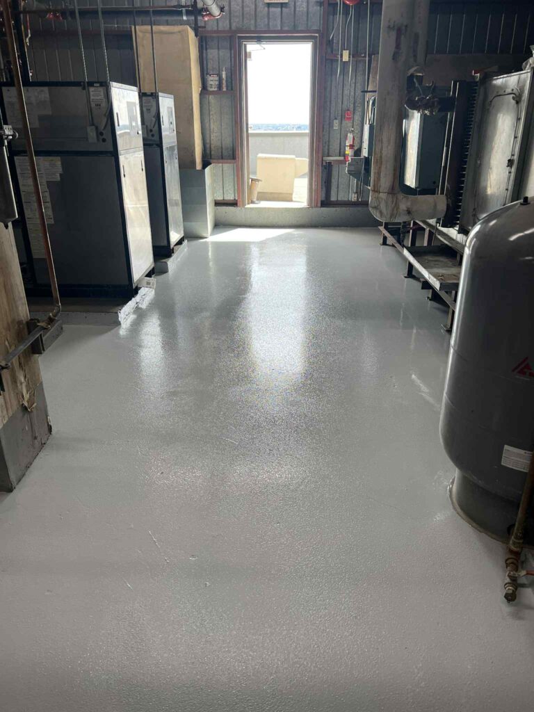 moisture resistant concrete coatings