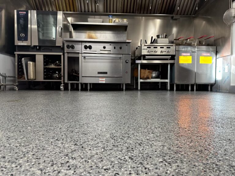 Commercial Epoxy Flooring & Custom Logos project photo