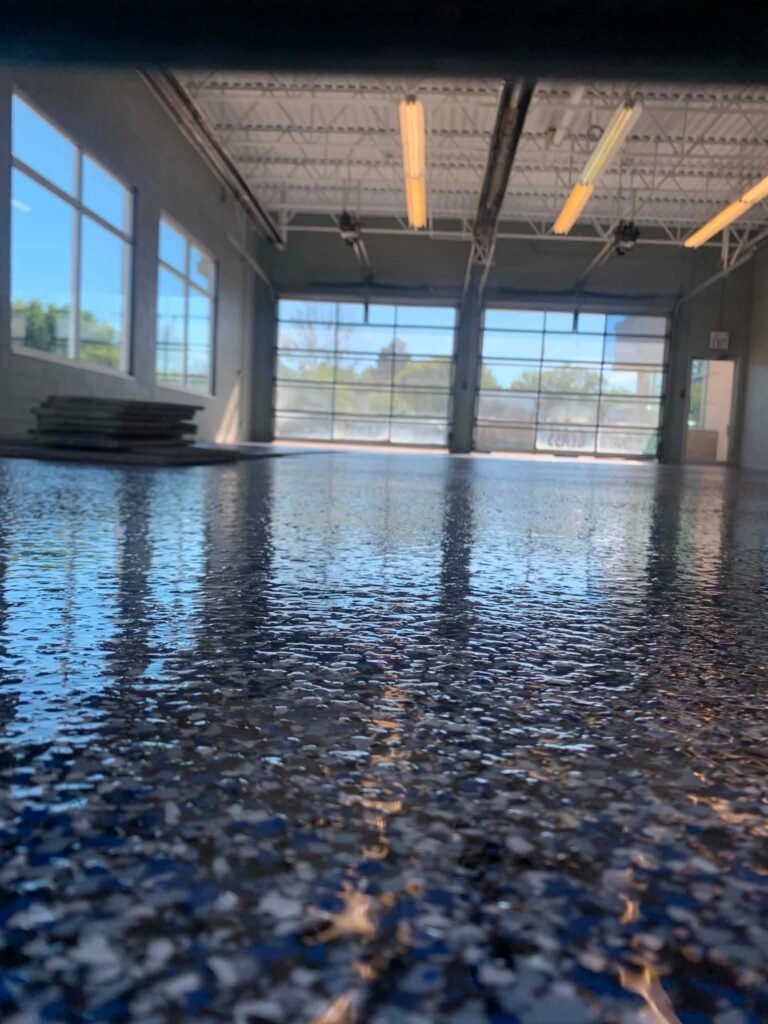 Commercial Epoxy Flooring & Custom Logos project photo
