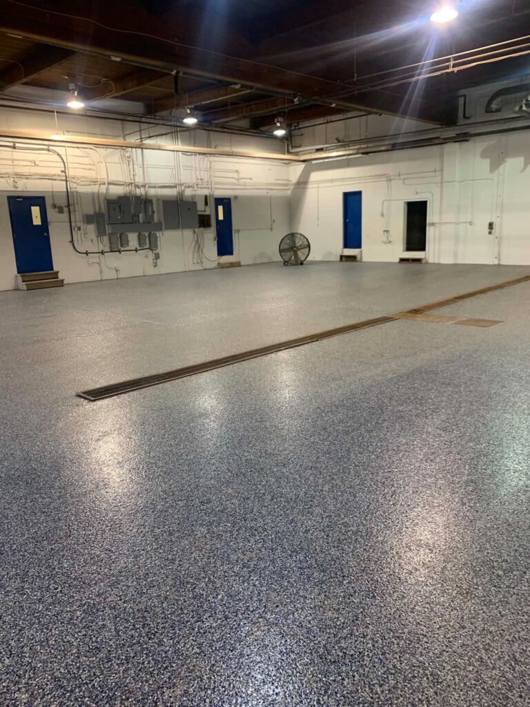 Commercial Epoxy Flooring & Custom Logos project photo