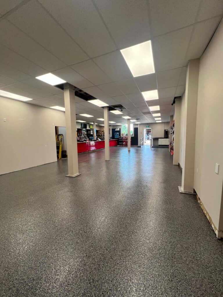 Commercial Epoxy Flooring & Custom Logos project photo