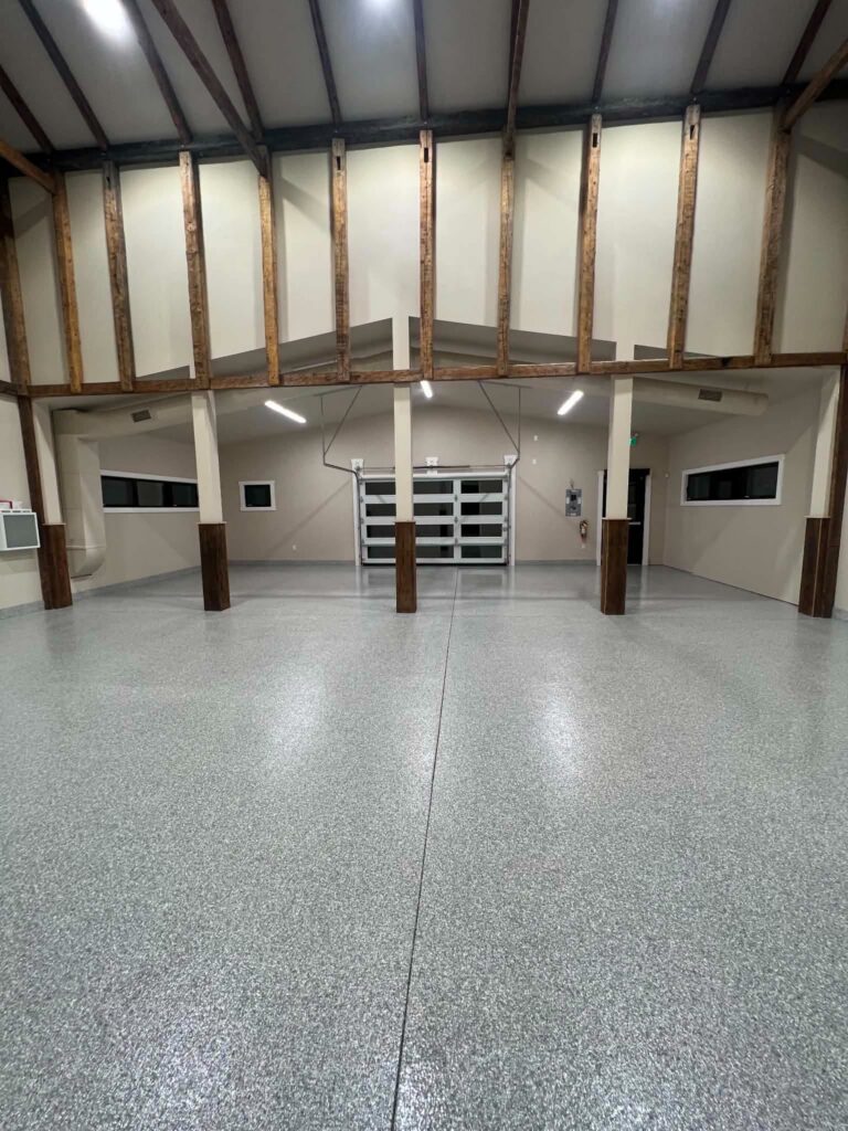 Commercial Epoxy Flooring & Custom Logos project photo