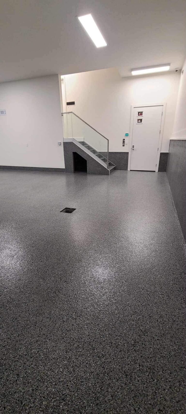 Commercial Epoxy Flooring & Custom Logos project photo